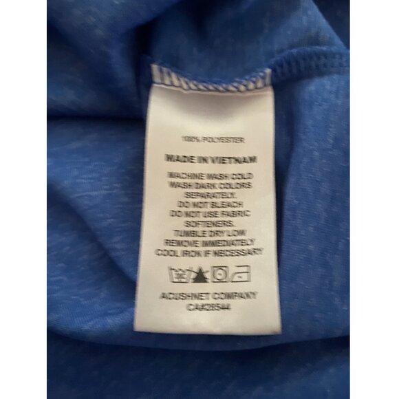 Men's FootJoy Quarter Zip Long-sleeved Golf Shirt - Blue - Size Medium - Picture 9 of 9